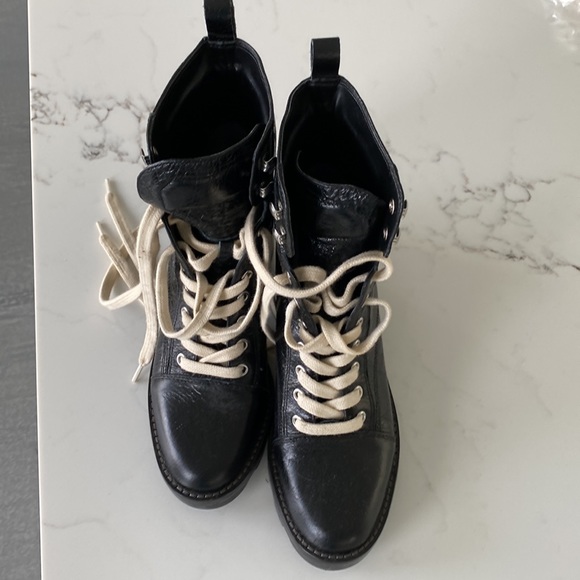 MARCHFISHER Black high hill boots - Picture 2 of 4